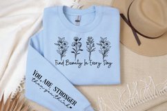 Find beauty in every day Sleeve SVG Design Product Image 3