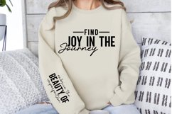 Find joy in the journey Sleeve SVG, Inspirational Sleeve SVG Product Image 3