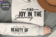 Find joy in the journey Sleeve SVG, Inspirational Sleeve SVG Product Image 1