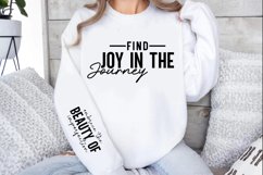Find joy in the journey Sleeve SVG, Inspirational Sleeve SVG Product Image 2
