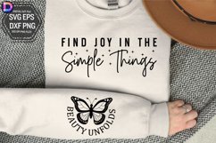 Find Joy in the Simple Things Sleeve SVG Product Image 1