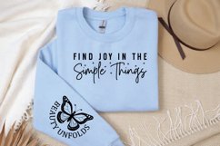 Find Joy in the Simple Things Sleeve SVG Product Image 2
