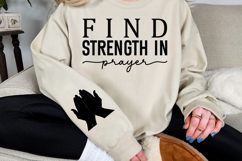 Find strength in prayer Sleeve SVG Product Image 3