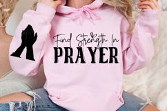 Find strength in prayer Sleeve SVG Design Product Image 3