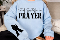 Find strength in prayer Sleeve SVG Design Product Image 2