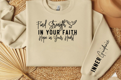 Find Strength in Your Faith Hope in Your Heart Sleeve SVG Product Image 2