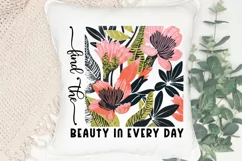 Find The Beauty In Every SVG, Boho Floral Quotes SVG Design Product Image 3
