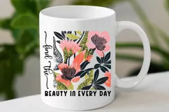 Find The Beauty In Every SVG, Boho Floral Quotes SVG Design Product Image 2