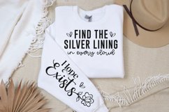 Find The Silver Lining Sleeve SVG, Inspirational SVG Design Product Image 2