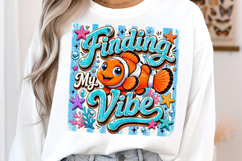 Finding My Vibe Clownfish PNG Product Image 2