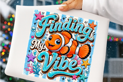 Finding My Vibe Clownfish PNG Product Image 4