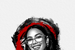 Fine Art Abstract Ink Portrait Art Product Image 5