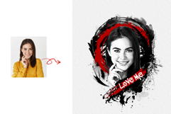 Fine Art Abstract Ink Portrait Art Product Image 4