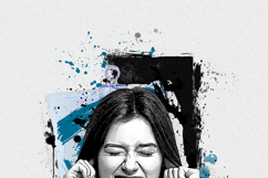 Editable Watercolor Fine Art Abstract Ink Portrait Art Product Image 7