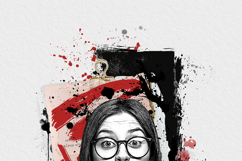 Editable Watercolor Fine Art Abstract Ink Portrait Art Product Image 9