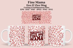 fine ass mama coffee mug sublimation wrap glass mug wrap svg presized for 11oz and 15oz glass ready to cut and sublimation files