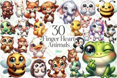 Finger Heart Animals Sublimation Bundle Product Image 1