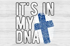 It's in my DNA Finland Flag Fingerprint PNG Sublimation Product Image 1