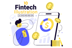 10 Fintech Vector Illustration Product Image 1