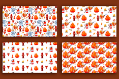 Firefighter Goose Clipart Set Hand Drawn Fire Rescue Element Product Image 2