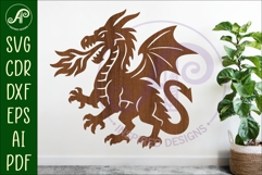 Dragon wall art sign, SVG file. vector file design 3 Product Image 1