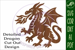 Dragon wall art sign, SVG file. vector file design 3 Product Image 4