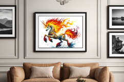 Fire horse watercolor Product Image 3