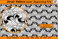 Firearms Gun Scrollwork Pattern Laser Engraving File
