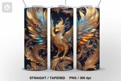 3d phoenix Tumbler Sublimation, 20 oz Tumbler Wrap Product Image 2