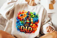 Firefighter Dad Png Sublimation, Firefighter Png, Fireman Product Image 3