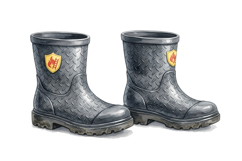 Firefighter Boots Png | Firefighter Png Product Image 1