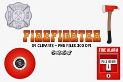 Firefighter Clipart, firefighter graphics, illustrations Product Image 1
