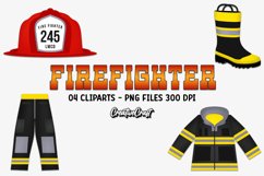 Firefighter Clipart, firefighter graphics, illustrations Product Image 1