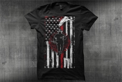 Firefighter Flag With Halligan Product Image 1