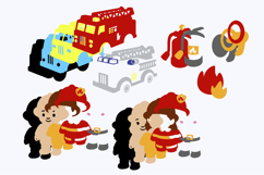 Firefighter Elements 3D SVG Product Image 3