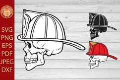 Firefighter Skull - eps, jpg, dxf, svg, pdf, png files Product Image 1