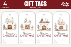 fireplace gift tags