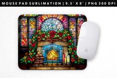 Fireplace Mouse Pad Design | Mouse Pad Sublimation PNG Product Image 1
