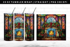Fireplace 20oz Tumbler Wrap | Sublimation PNG Design Product Image 1
