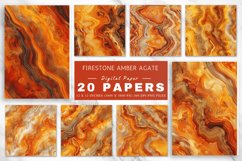 Firestone Amber Agate Digital Paper Bundle Product Image 1