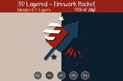3D Layered Firework Rocket Product Image 3