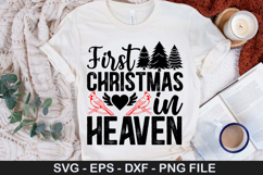 First christmas in heaven - Christmas SVG Design Product Image 1