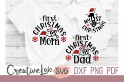My First Christmas SVG, Family Christmas SVG, DXF, PNG Files Product Image 1