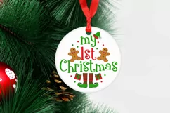 first christmas tree ornament sublimation