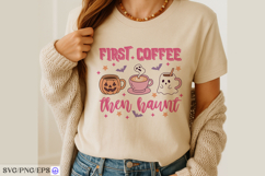 Halloween Coffee Hand-drawn SVG PNG T-shirt Design Product Image 3
