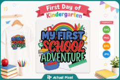 First Day of Kindergarten SVG PNG Product Image 1