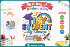 First Day of Kindergarten SVG PNG Product Image 1
