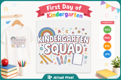 First Day of Kindergarten SVG PNG Product Image 1
