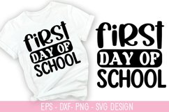 First day of school - Teacher SVG Design Product Image 1
