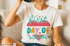 Retro Teacher First Day Of School Teacher Shirt Design SVG Product Image 2
